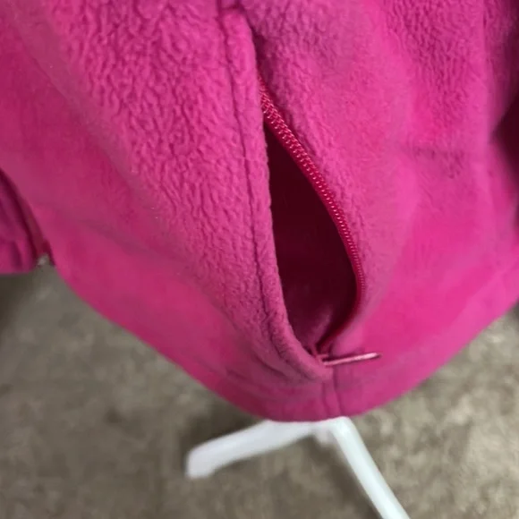 Bright pink Columbia fleece zip up, size XL - Picture 3 of 4